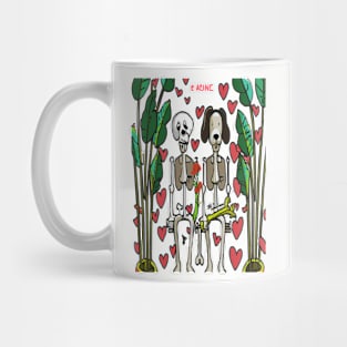 Forever Love Celebrate Valentine's Day with a Death Skull T-Shirt Mug